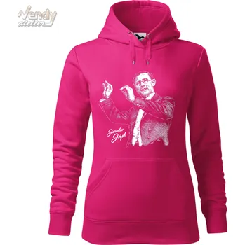 Pánská mikina Mikina - Jaroslav Ježek Barva: Purpurová (40), Velikost: XS, Střih: Dámské