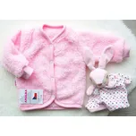AMÁLKA Chlupatý, kojenecký kabátek, svetřík, růžový Velikost: 62