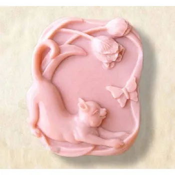 Silikonová forma - mýdlo kočka 65 x 85 x 25 cm