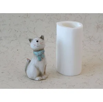 Silikonová forma - Kočička s šálou 58 x 45 x 110 mm