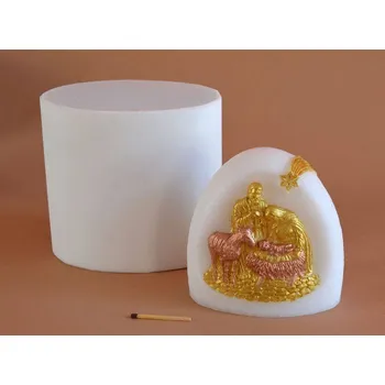 Silikonová forma - Betlém půlkruh 110 x 60 x 115 mm