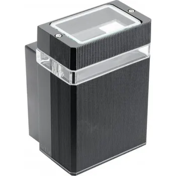 Nástěnné svítidlo Nástěnné svítidlo jednosměrné, NESSA, GU10, MAX. 50 W, IP54, AC 220–240 V, 50/60 Hz, černé