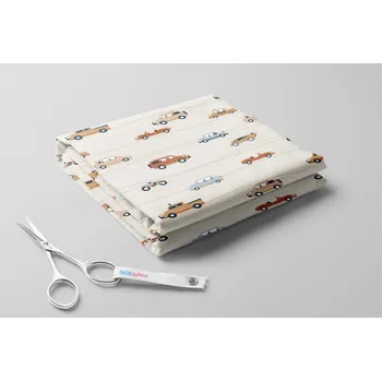 Softshell letní, Auta a vlnky Barva: Krémová