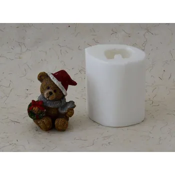 Silikonová forma - Vánoční medvídek mini 2 - 60 x 45 x 65 mm