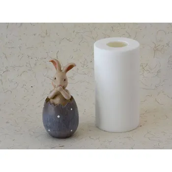 Silikonová forma - Zajíček NEMLUVÍM - prům. 60 x 125 mm