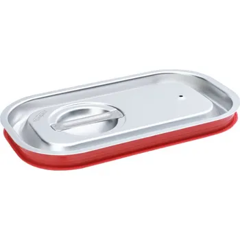 Víko se silikonovým těsněním na gastronádoby Standard bez úchytů GN 1/4