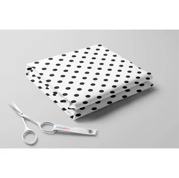 Softshell jarní, 20/9, Černé velké puntíky na světlém podkladu Barva: Bílá