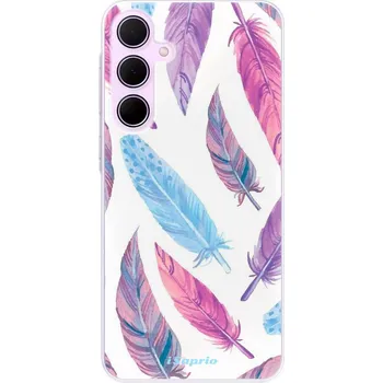Pouzdro na mobilní telefon Odolné silikonové pouzdro iSaprio - Feather Pattern 10 - Samsung Galaxy A35 5G
