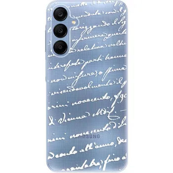 Pouzdro na mobilní telefon Odolné silikonové pouzdro iSaprio - Handwriting 01 - white - Samsung Galaxy A25 5G