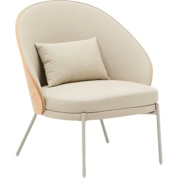 Křeslo Béžové koženkové křeslo Kave Home Eamy