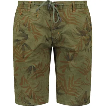 Pánské kraťasy Pánské šortky PELLEX_233 Geographical Norway Barva: Zelená, Velikost: L