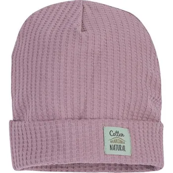 Kojenecké oblečení Makoma Waffel čepička PINK - 62
