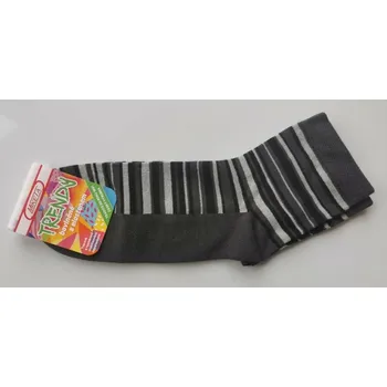 Pánské ponožky Bavlněné ponožky Miketa Trendy tm. šedá vel. 43-45