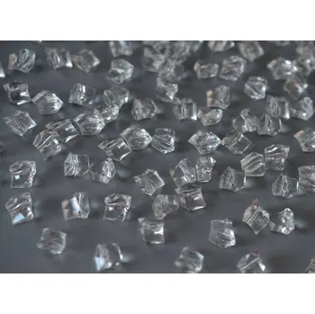 Dětské navlékací korálky Plastové broušené krystaly s průvlekem