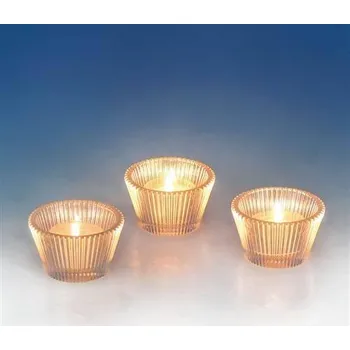 Svícen Sklenička kónická na čajové svíčky