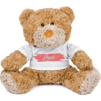 plyšák Medvídek Teddy s potiskem Medvídek Love