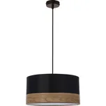 Candellux Porto závěsné svítidlo 1x60 W černá-dřevo-hnědá 31-17598