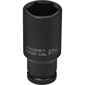 Gola hlavice Högert Nástavec rázový 1/2″, 27 mm, CrMo, dlouhý