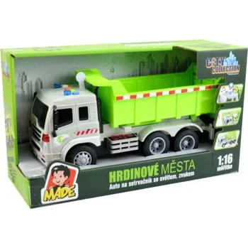 autíčko MaDe Nákladní auto na setrvačník se světlem a zvukem 27cm