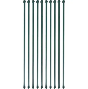 Plotový sloupek vidaXL Plotové sloupky, 10 ks, kov, 1 m, zelené [142309]