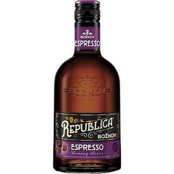 Likér BOŽKOV REPUBLICA ELIXÍR ESPRESSO 33% 0,5L (holá láhev)