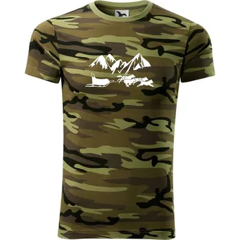 Pánské oblečení Psí spřežení hory - Army CAMOUFLAGE - 2XL ( Zelený maskáč )