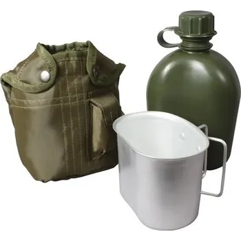 ROTHCO Láhev polní, pítko, obal ZELENÁ