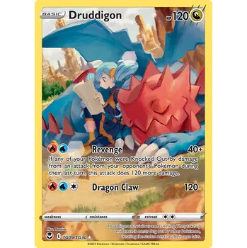 Sběratelská karetní hra Pokémon Druddigon TG09/TG30 - Silver Tempest