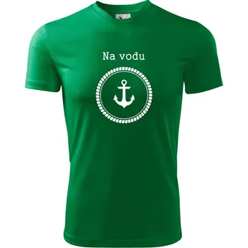 Na vodu - Dětské triko sportovní (dresovina) - 146 cm/10 let ( Středně zelená )