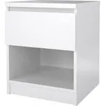 FALCO Noční stolek Simplicity 238 bílý lesk