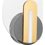 Nova Luce Nástěnné LED svítidlo GENTI černý a zlatý hliník a akryl 1x7W 3000K