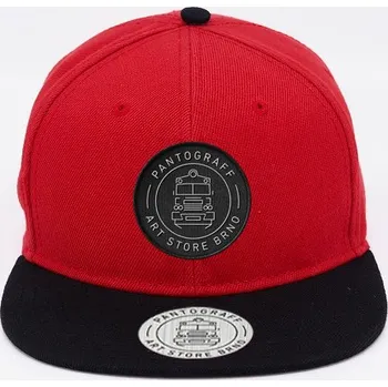 Kšiltovka Pantograff logo snapback červená