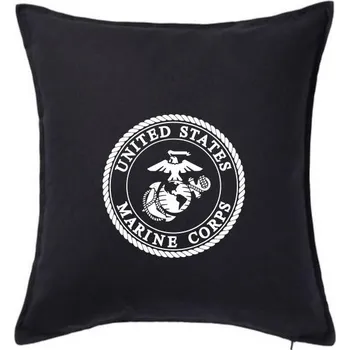 Polštář United States Marine Corps erb - Polštář 50x50 - 50x50 - Pouze potah ( Černá )