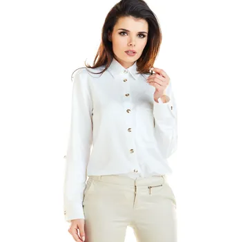 Dámská košile Košile klasického střihu s nastavitelnou délkou A275 Barva: Bílá, Velikost: L