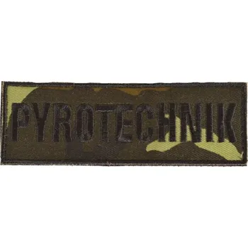 Příslušenství pro sportovní střelbu NAVYS Nášivka PYROTECHNIK malá - vz.95 les CZ VELCRO