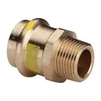 Instalatérský materiál Viega PROFIPRESS G 2611 přechodový kus 28x3/4", s vnějším závitem, lisovací, plyn, červený bronz