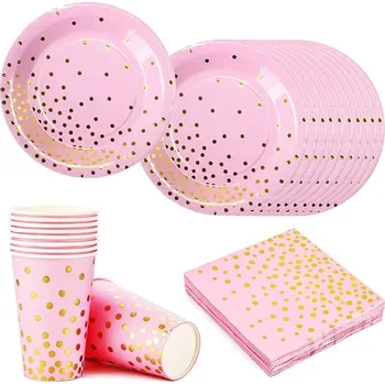 Party dekorace Papírové nádobí na narozeniny pro dívky