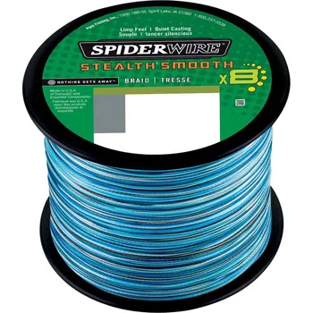 Rybářská šňůra SpiderWire Šňůra Stealth Smooth8 0,39mm 46,3 Kg Blue Camo 1m