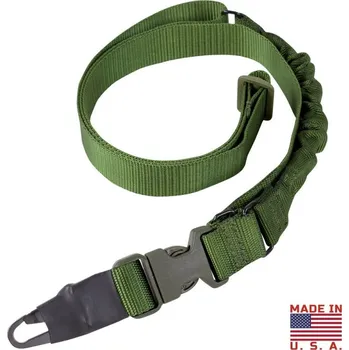 Příslušenství pro sportovní střelbu CONDOR OUTDOOR Popruh zbraňový VIPER BUNGEE jednobodový ZELENÝ