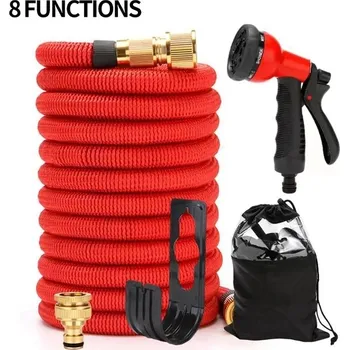 Zahradní hadice Flexibilní zahradní hadice - červená,22,5 m