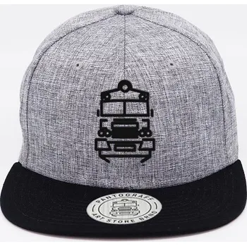 Kšiltovka Pantograff 560 snapback melange+černá