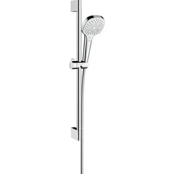 Hansgrohe CROMA SELECT E MULTI 3JET sprchová souprava 3-dílná, ruční sprcha 110x110 mm, 3 proudy, tyč, hadice, bílá/chrom