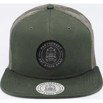 Kšiltovka Pantograff logo snap/trucker zelená