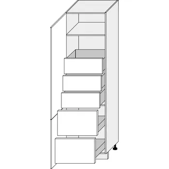 Kuchyňská skříňka Kuchyňská skříňka Platinum D14/DL/60/207-5T