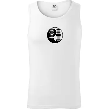 Kytary jin jang - Tílko pánské Core - XL ( Bílá )