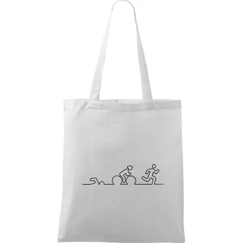 EKG triatlon - Taška bavlněná - 42 x 38 cm ( Bílá )