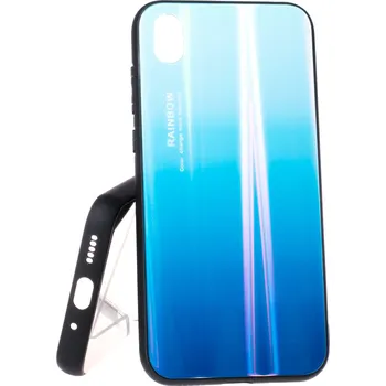 Pouzdro na mobilní telefon Pouzdro Rainbow Glass Huawei Y5 2019 Modré