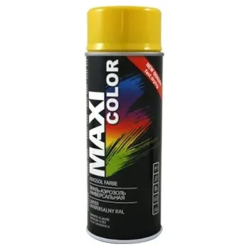 barva a nátěr na dřevo MOTIP MAXICOLOR LAK. RAL1021 POLYS.400ML, MX1021
