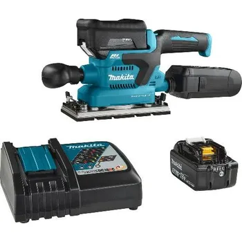 Makita Nářadí - 18V AKU vibrační bruska, 2x aku 5,0 Ah LXT, nabíječka DBO380RTJ