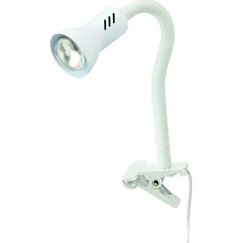 Nástěnné svítidlo BRILONER Flexibilní svítidlo se svorkou 26 cm 1x E14 40W bílé BRI 2713-016P